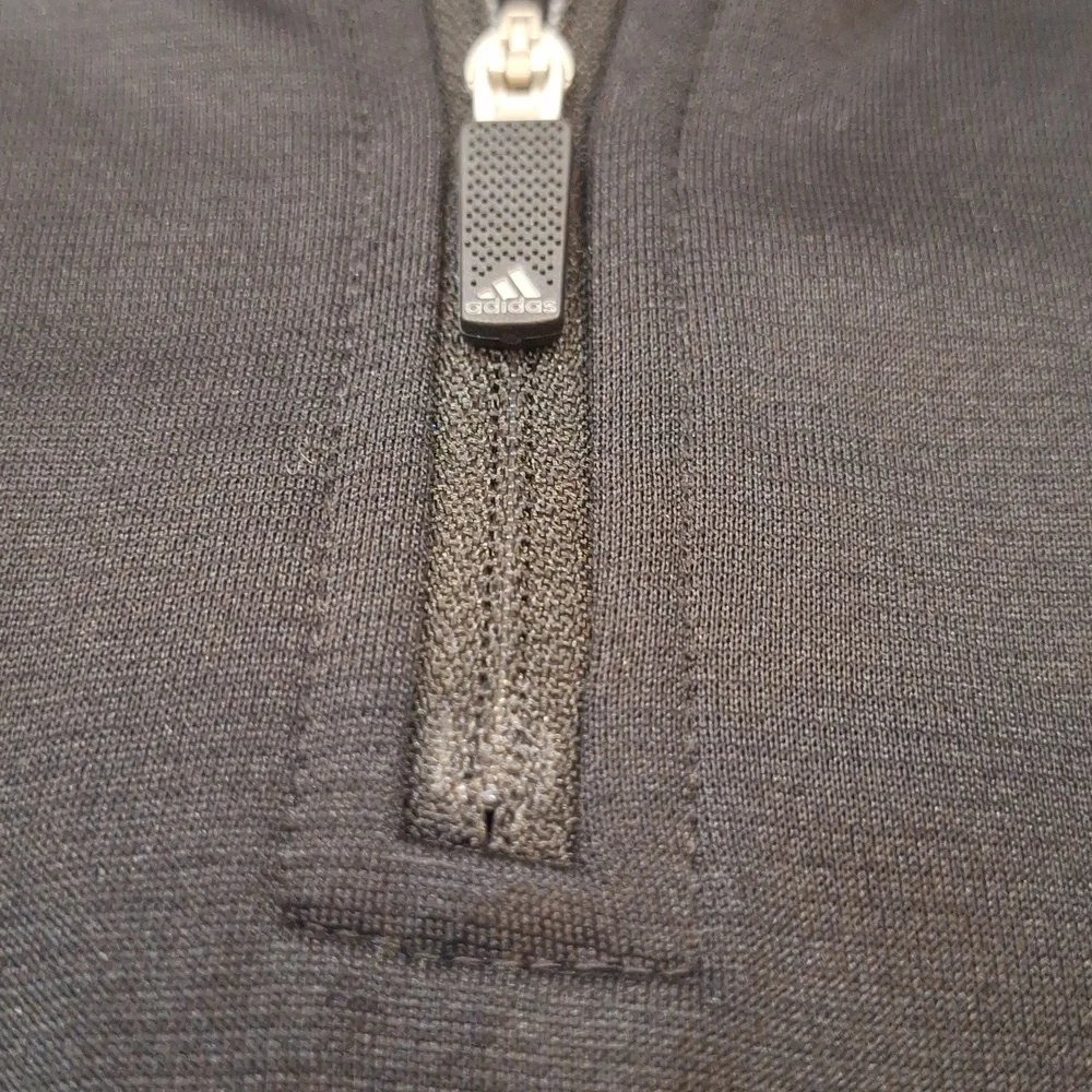 New Adidas Black Club Quarter Zip Vest Golf Performance Mens‎ Sz XL